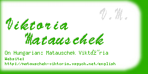 viktoria matauschek business card